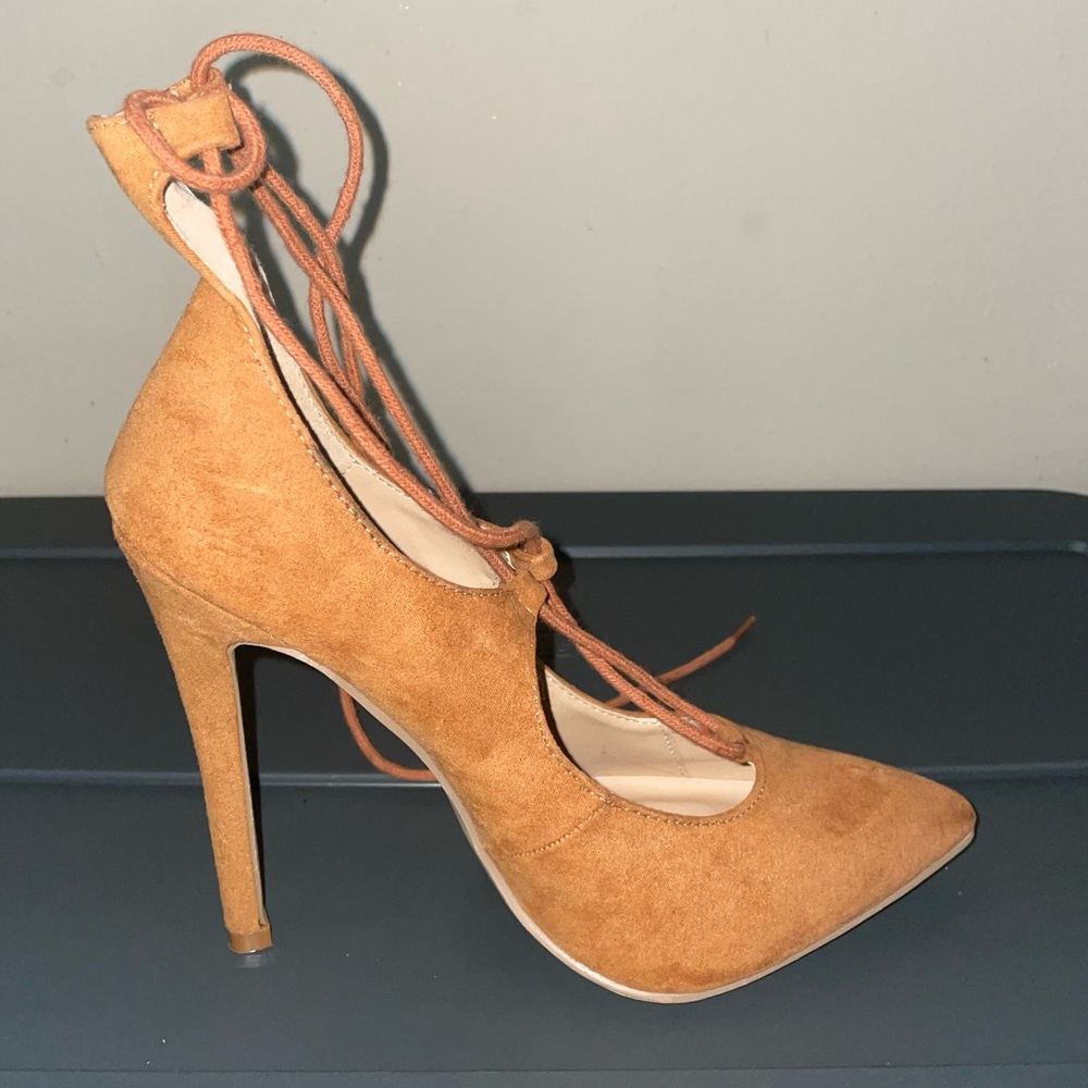 Charlotte Russe Pointy Toe Pump- Camel